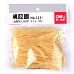得力3211橡皮筋(袋裝)30g