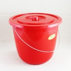 旭盛  塑料帶蓋 健美小水桶 7L-2