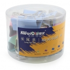 KW(可得優(yōu)) 彩色長(zhǎng)尾夾（51mm）DC-51j12 12個(gè)裝-1