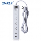 寶克插座四位一開K614UK  （帶雙USB）3m-2