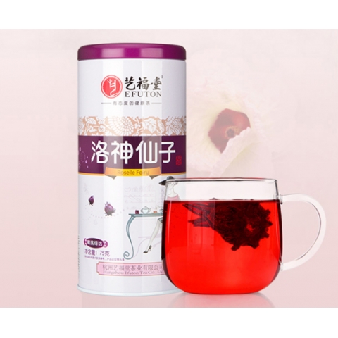 藝福堂 茶葉 花茶花草茶 洛神花茶玫瑰茄茶干花果茶 75g-6