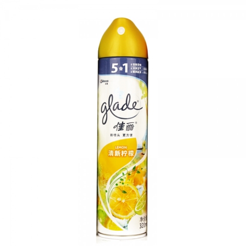 上海莊臣 佳麗空氣清新劑  淸新檸檬320ml