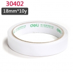 得力30402棉紙雙面膠帶18mm*10y 16卷/筒