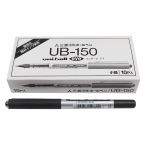 三菱uni 透視耐水性直液式 簽字筆 UB-150-3