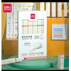 得力S743方桿熒光筆(輕胭脂色系)-1